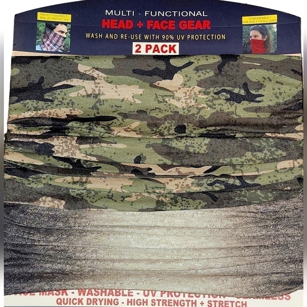 MULTI - FUNCTIONAL HEAD + FACE GEAR 2 pack NEW!